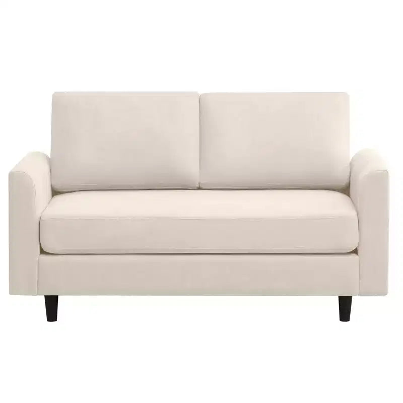 Breathable Soft Fabric Loveseat Sofa for Small Spaces