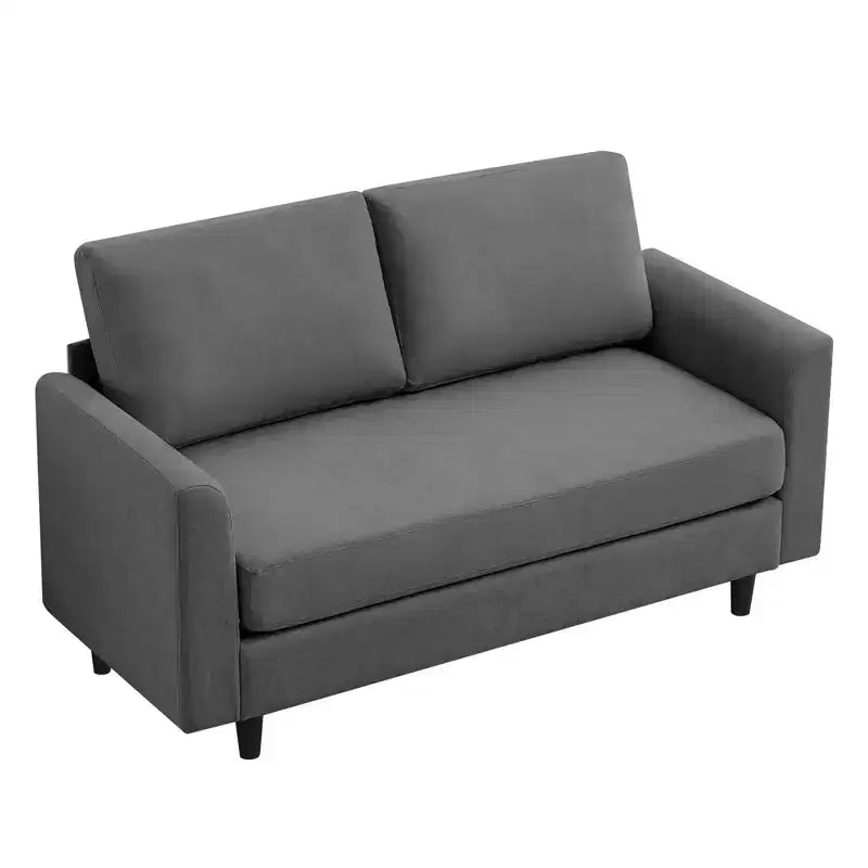 Breathable Soft Fabric Loveseat Sofa for Small Spaces