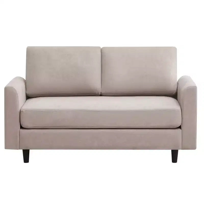 Breathable Soft Fabric Loveseat Sofa for Small Spaces