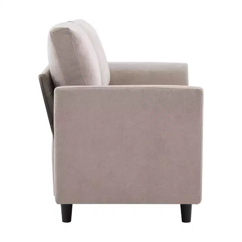 Breathable Soft Fabric Loveseat Sofa for Small Spaces