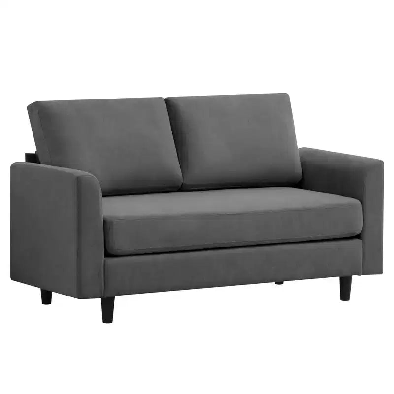Breathable Soft Fabric Loveseat Sofa for Small Spaces