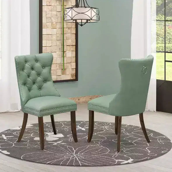 HomeStock Parsons Dining Chairs - Button Tufted