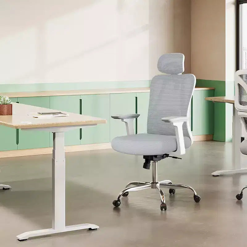 Ergonomic Mesh Desk Chair with 3D Headrest, Lumbar Support and Reclining Function