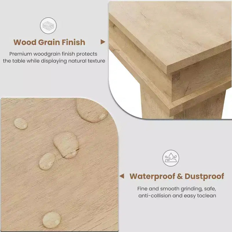 71" Farmhouse Wood Dining Table for 6-8