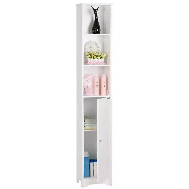 Freestanding Linen Cabinet, 5-Layer MDF Storage Tower