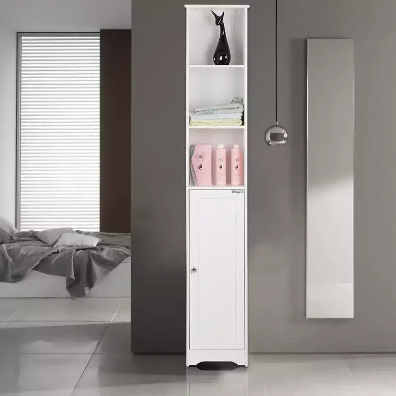 Freestanding Linen Cabinet, 5-Layer MDF Storage Tower