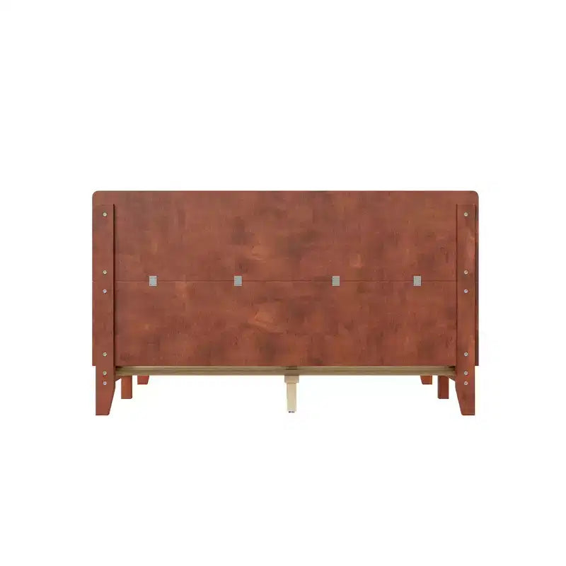 Full Platform Bed Frame with Headboard and Wood Slat Support