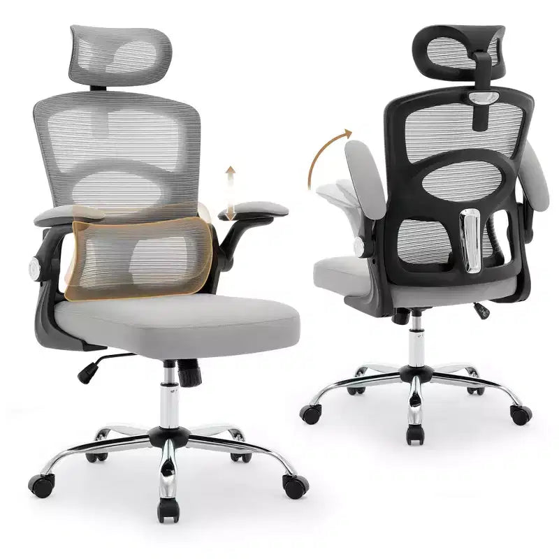Ergonomic High-Back Mesh Office Chair with Headrest and Lumbar Support