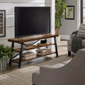 Rustic X-Base 60" TV Stand, Brown