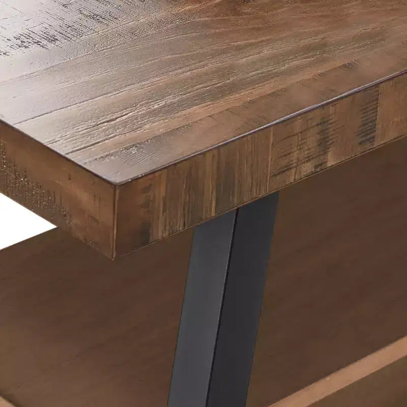 Rustic X-Base 60" TV Stand, Brown