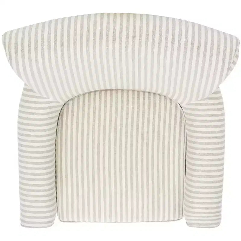Upholstered Club Armchair, Red-White Floral Print, Cotton/Linen