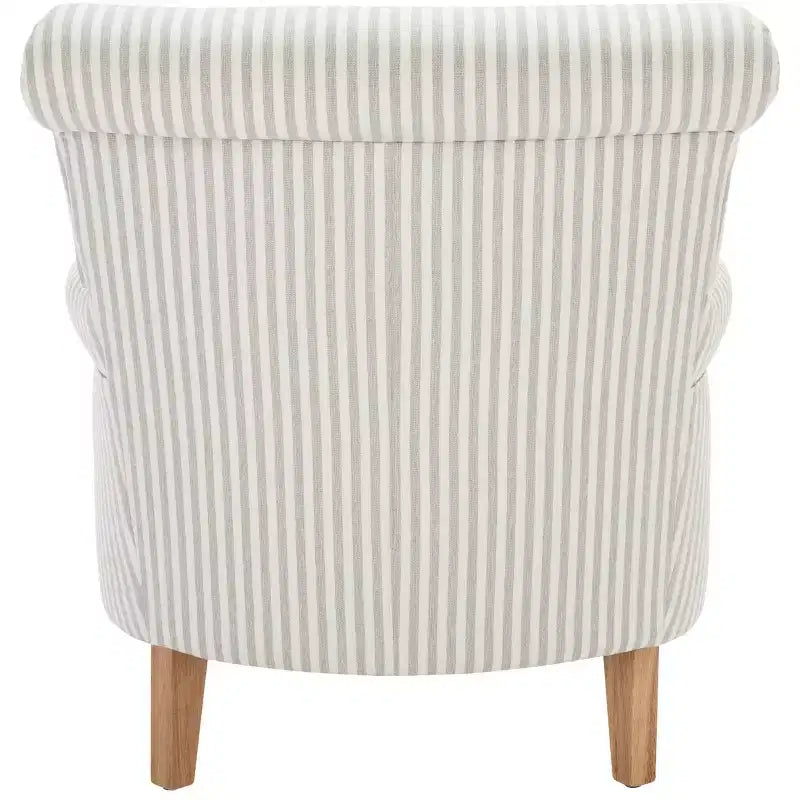 Upholstered Club Armchair, Red-White Floral Print, Cotton/Linen