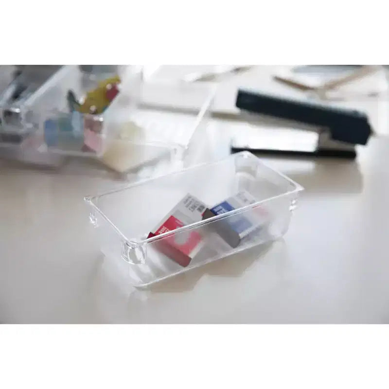 Clear Plastic Drawer Organizers, Set of 4
