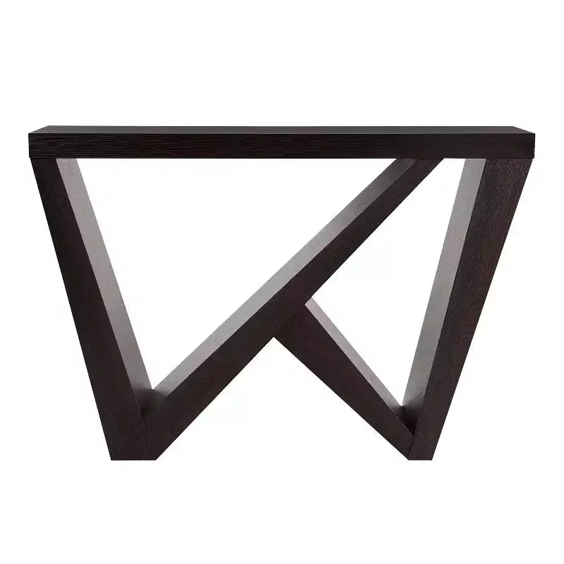 Modern Rectangular Console Table with Geometric Design, 48"