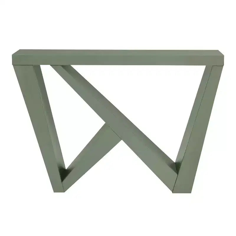 Modern Rectangular Console Table with Geometric Design, 48"