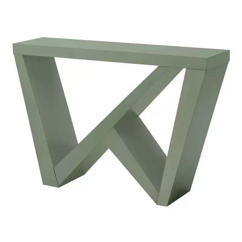 Modern Rectangular Console Table with Geometric Design, 48"