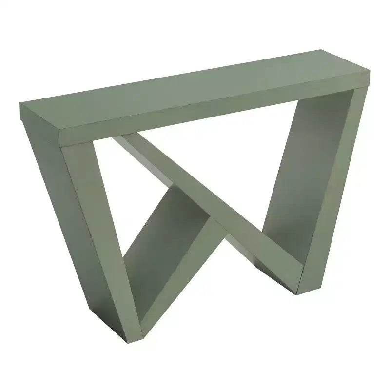 Modern Rectangular Console Table with Geometric Design, 48"