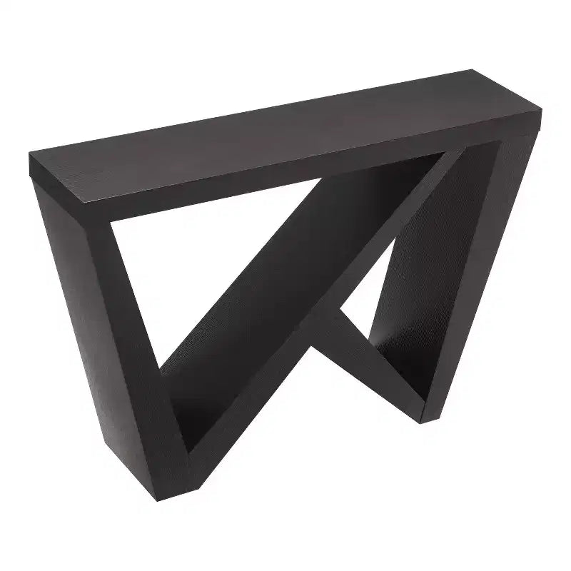 Modern Rectangular Console Table with Geometric Design, 48"