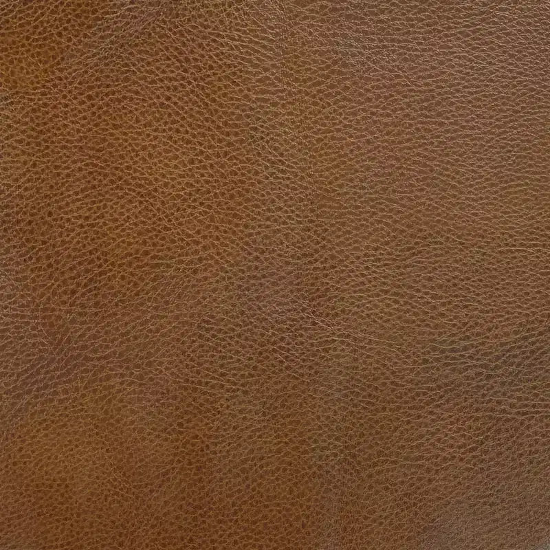Round Tufted Storage Ottoman, Faux Leather